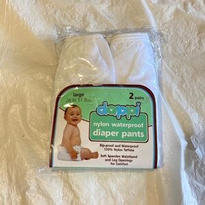 Two Pair Dappi Nylon Waterproof Diaper Pants